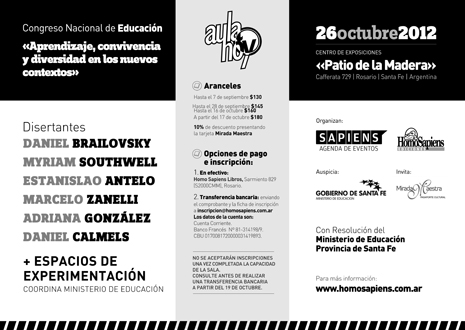 Se inicia este viernes la edición 2012 del Congreso Nacional de Educación Aula Hoy