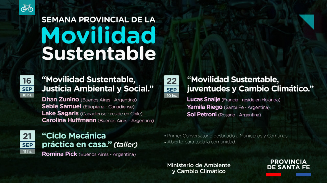 La provincia lanza un conversatorio sobre movilidad urbana sustentable