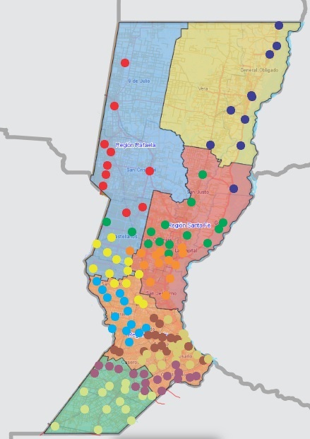 Mapa Asociaciones Bomberos Voluntarios