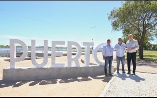 Perotti inauguró el nuevo Paseo Costero en la Unidad III del Puerto Cabotaje de Villa Constitución