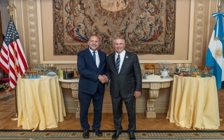 El gobernador Perotti y el embajador de Estados Unidos en Argentina realizaron un balance del vínculo bilateral