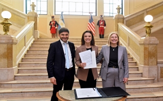 Pullaro se reunió con la embajadora interina de los Estados Unidos en Argentina