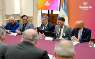 Pullaro recibió al nuevo presidente de la Unión Industrial Argentina