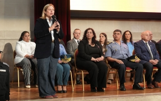 Scaglia encabezó la entrega certificados a 220 policías graduados en las Tecnicaturas de Análisis del Delito e Investigación Criminal