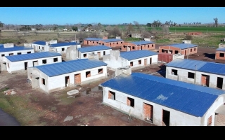 Tras 15 años sin plan habitacional, el Gobierno Provincial finaliza 27 viviendas en San Jorge