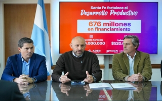 Provincia destina más de $ 3.200 millones para sostener e impulsar a los sectores productivos santafesinos