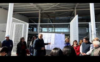 Nueva Escuela Echeverría: directivos y alumnos visitaron la obra provincial que “es un anhelo desde hace más de 70 años”