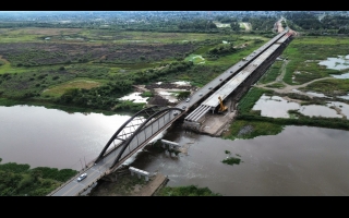 El nuevo Carretero es el puente en construcción más largo de Argentina y el segundo de Sudamérica