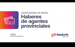 Cronograma de pago de haberes de agosto a trabajadores provinciales