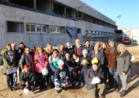 Avanza la obra del nuevo edificio para la secundaria N° 262 de Santa Fe