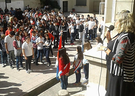 Balagué inauguró obras de refacción en la secundaria “Bernardino Rivadavia” de Rosario