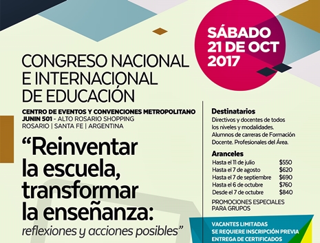Se realizará el Congreso Nacional e Internacional de Educación